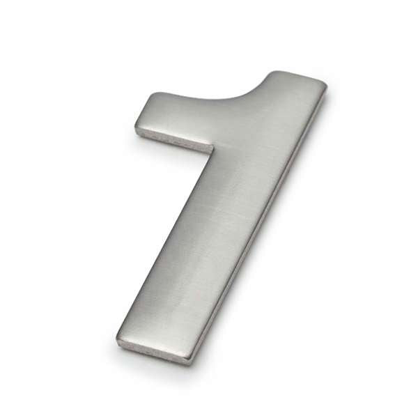 Sandleford 50mm Mode Stainless Steel Self Adhesive House Number 1