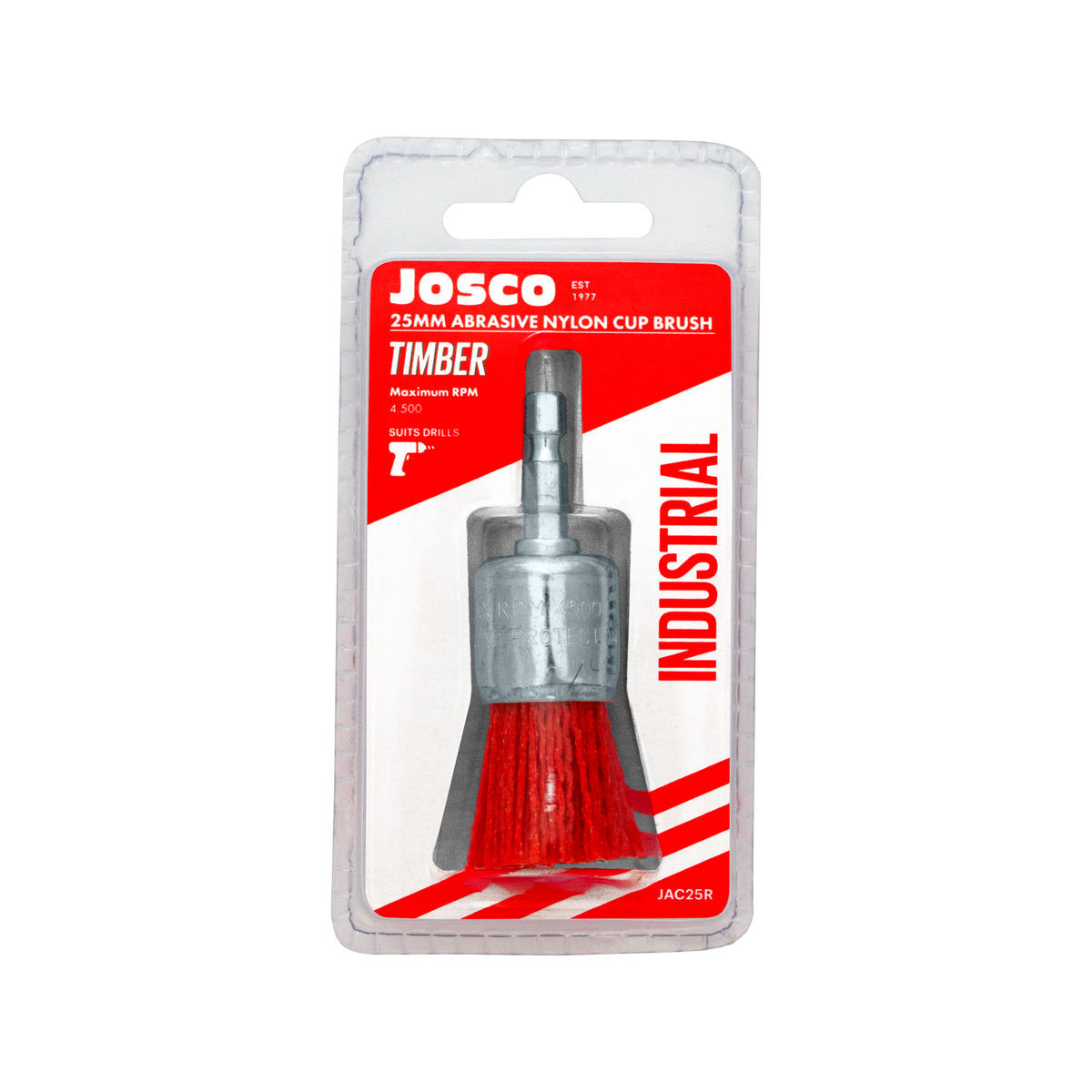 Josco Abrasive Nylon Cup Brush 25mm