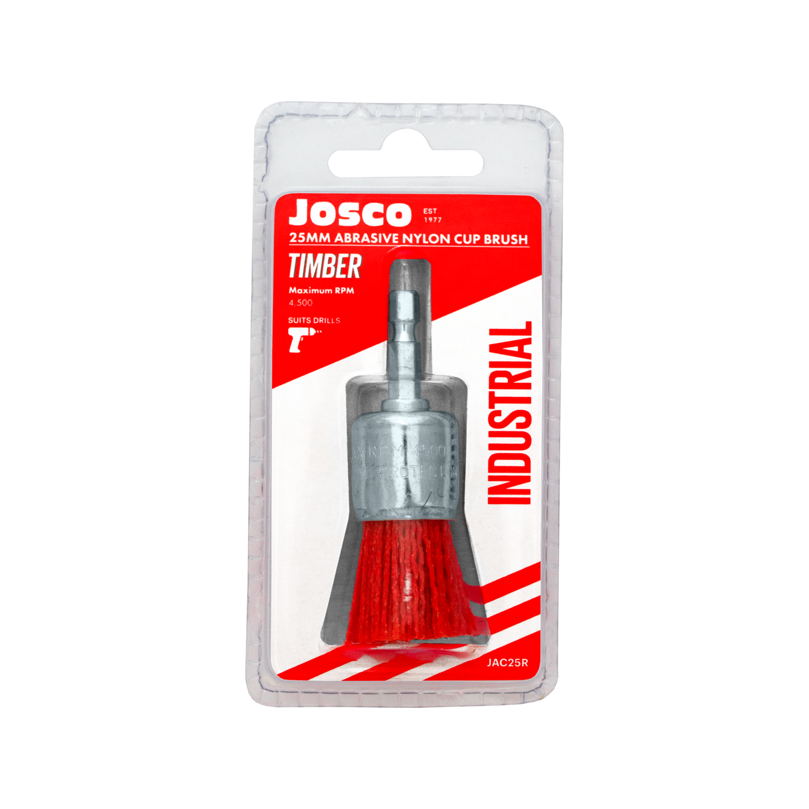 Josco Abrasive Nylon Cup Brush 25mm