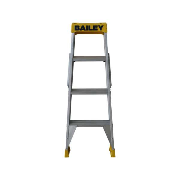 Bailey Pro Punchlock Double Sided Aluminium Ladder 150kg Industrial 4 Step