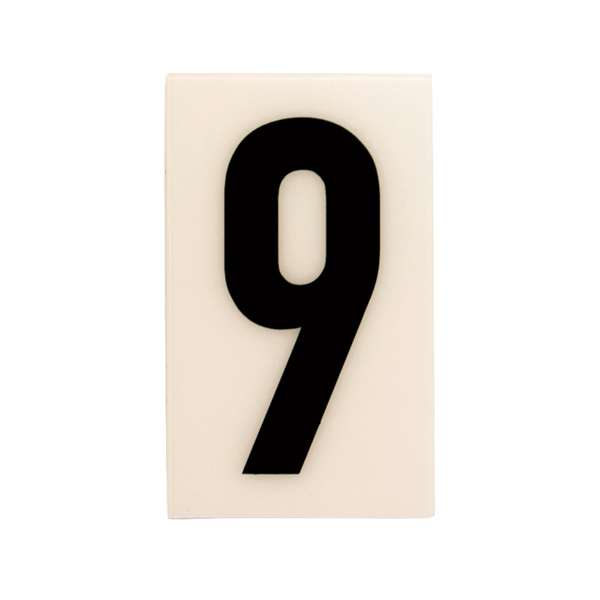 Sandleford 60mm White Self Adhesive House Number 9