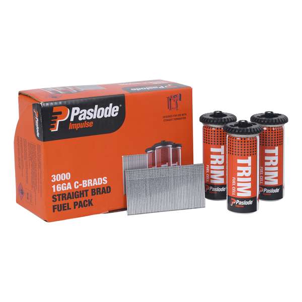 Paslode 45 x 1.6mm C45 Impulse Brad With Fuel - 3000 Pack