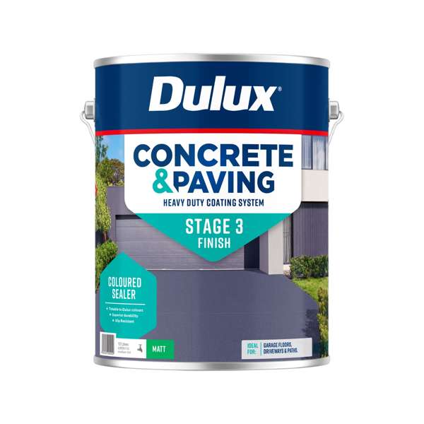 Dulux 10L Medium Tint Matt Concrete And Paving Coloured Sealer