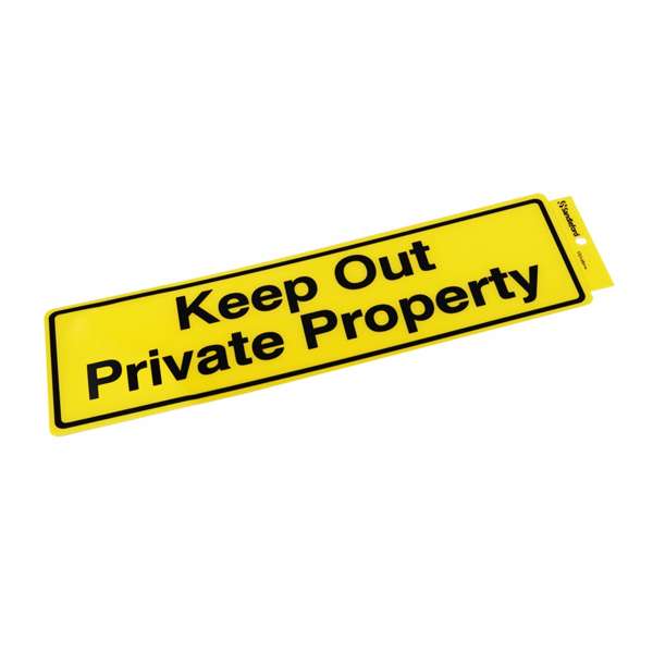 Sandleford Keep Out Private Property Self Adhesive Sign