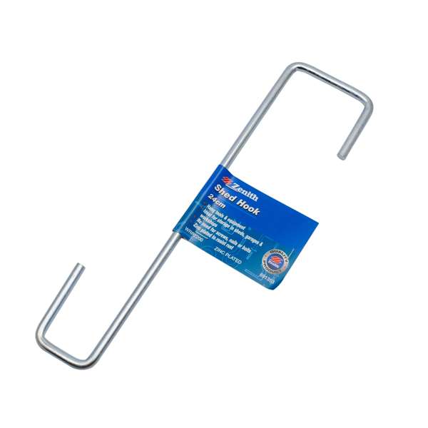 Zenith 24cm Zinc Plated 2 Square Shed Hook