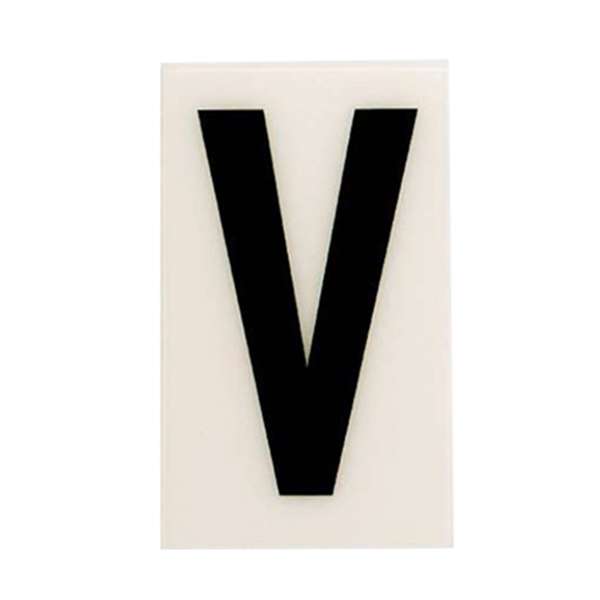 Sandleford 85mm White Self Adhesive House Letter V