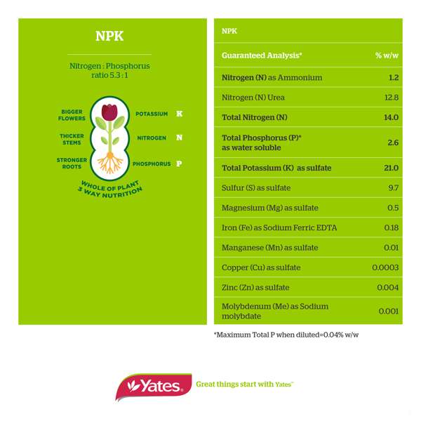Yates 500g Thrive Flower And Fruit Soluble Plant Food