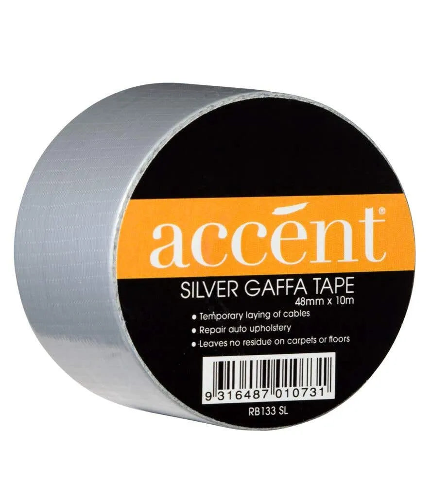 Accent Gaffa Tape Silver 48mm x 10m