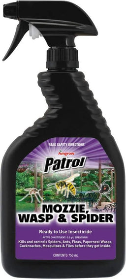 Amgrow Patrol Insecticide Mozzie/Wasp/Spider 750ml