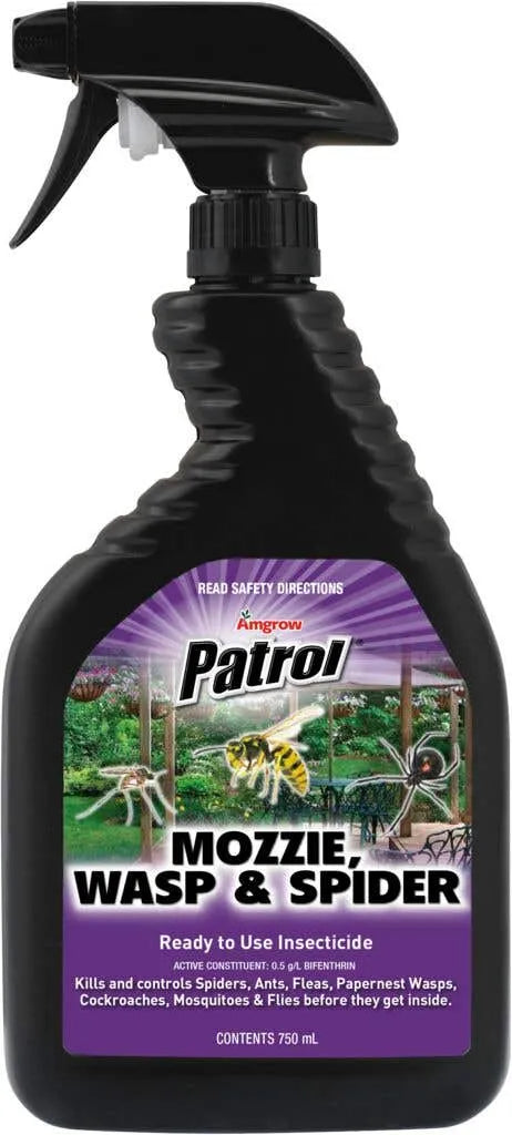 Amgrow Patrol Insecticide Mozzie/Wasp/Spider 750ml