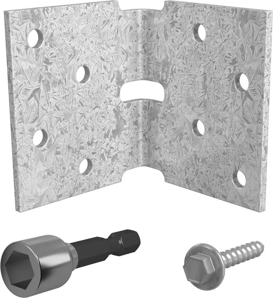 Angle Bracket Repair Kit 60 x 60 x 70mm - 4 Pack