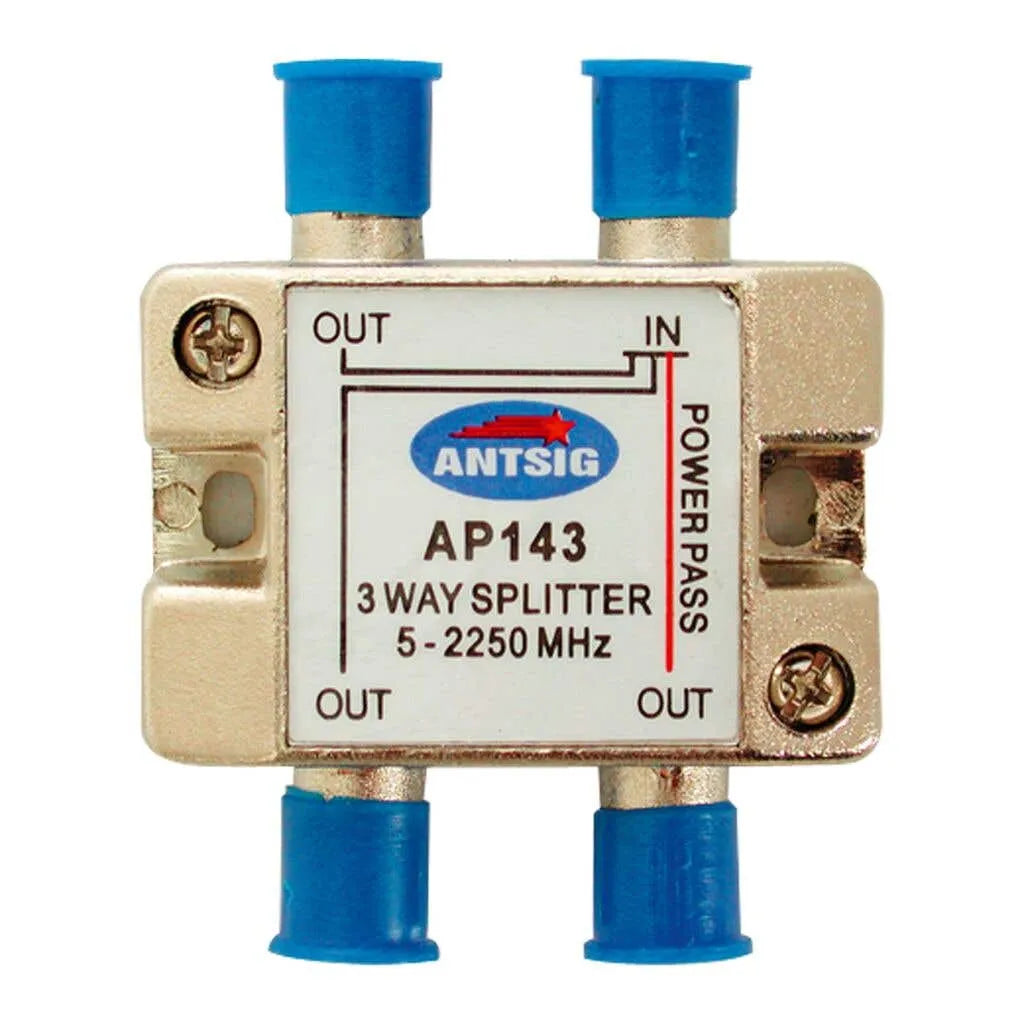 Antsig 3 Way TV Splitter