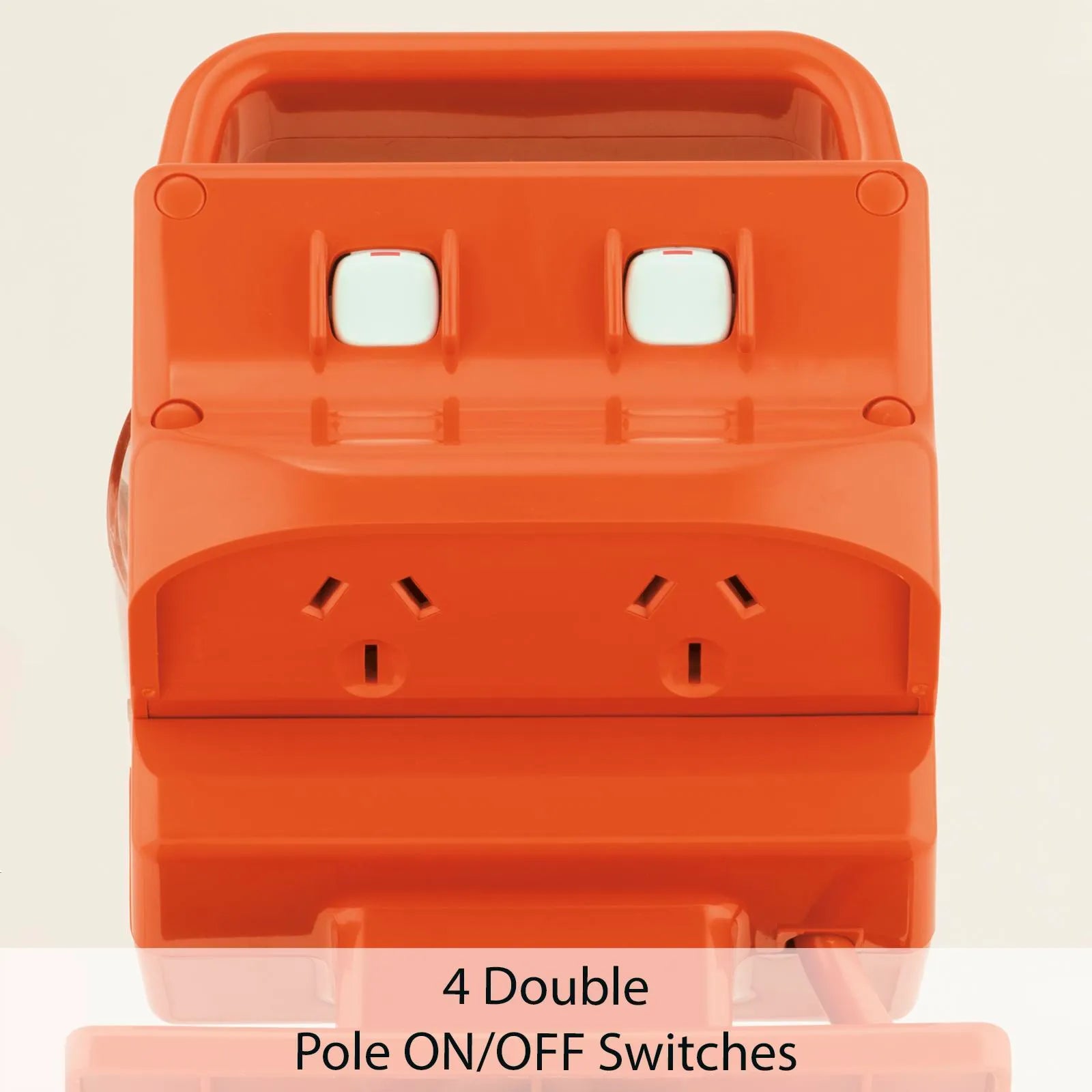 Arlec 15A 4 Outlet Power Block Heavy Duty with Safety Switch