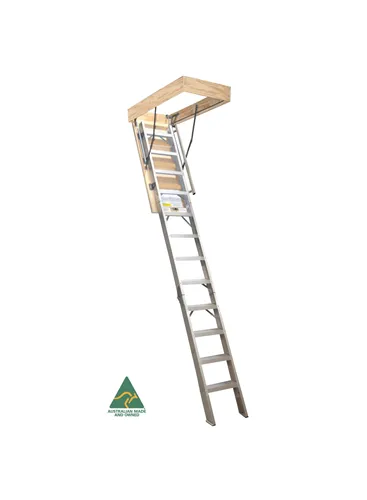 Attic Ladder Aluminium Deluxe 530 x 2200 - 2700mm