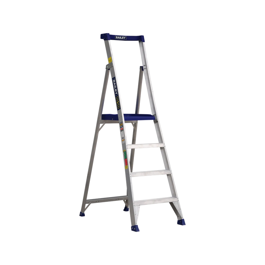 Bailey Ladder Platform P150 Aluminum 4 Step 150kg