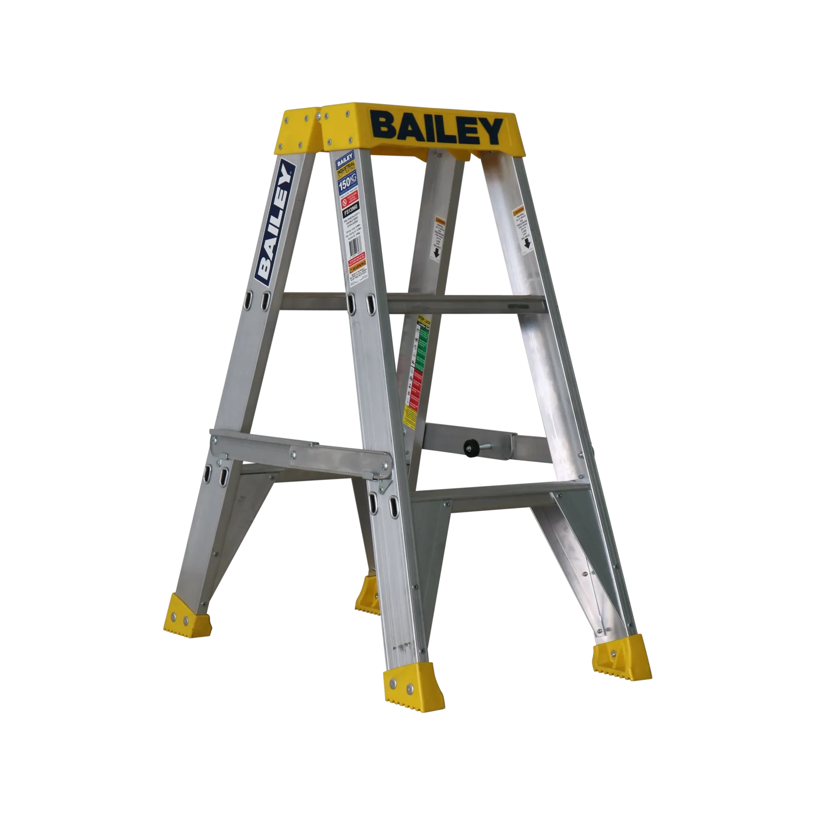 Bailey Pro Punchlock Double Sided Aluminium Ladder 150kg Industrial 3 Step