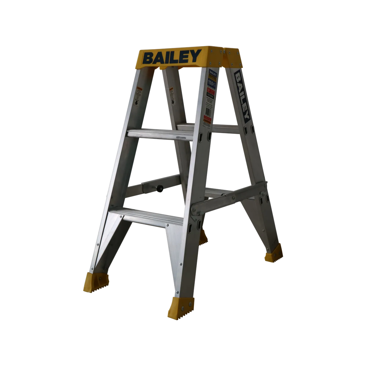 Bailey Pro Punchlock Double Sided Aluminium Ladder 150kg Industrial 3 Step