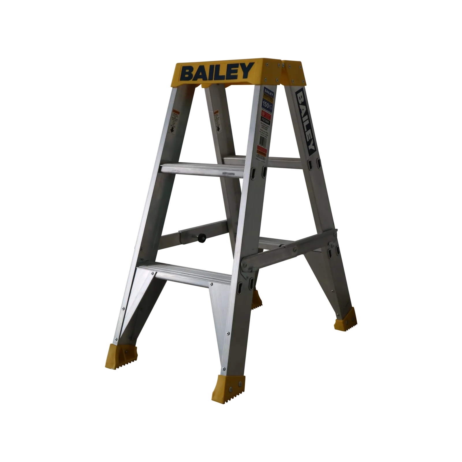Bailey Pro Punchlock Double Sided Aluminium Ladder 150kg Industrial 3 Step