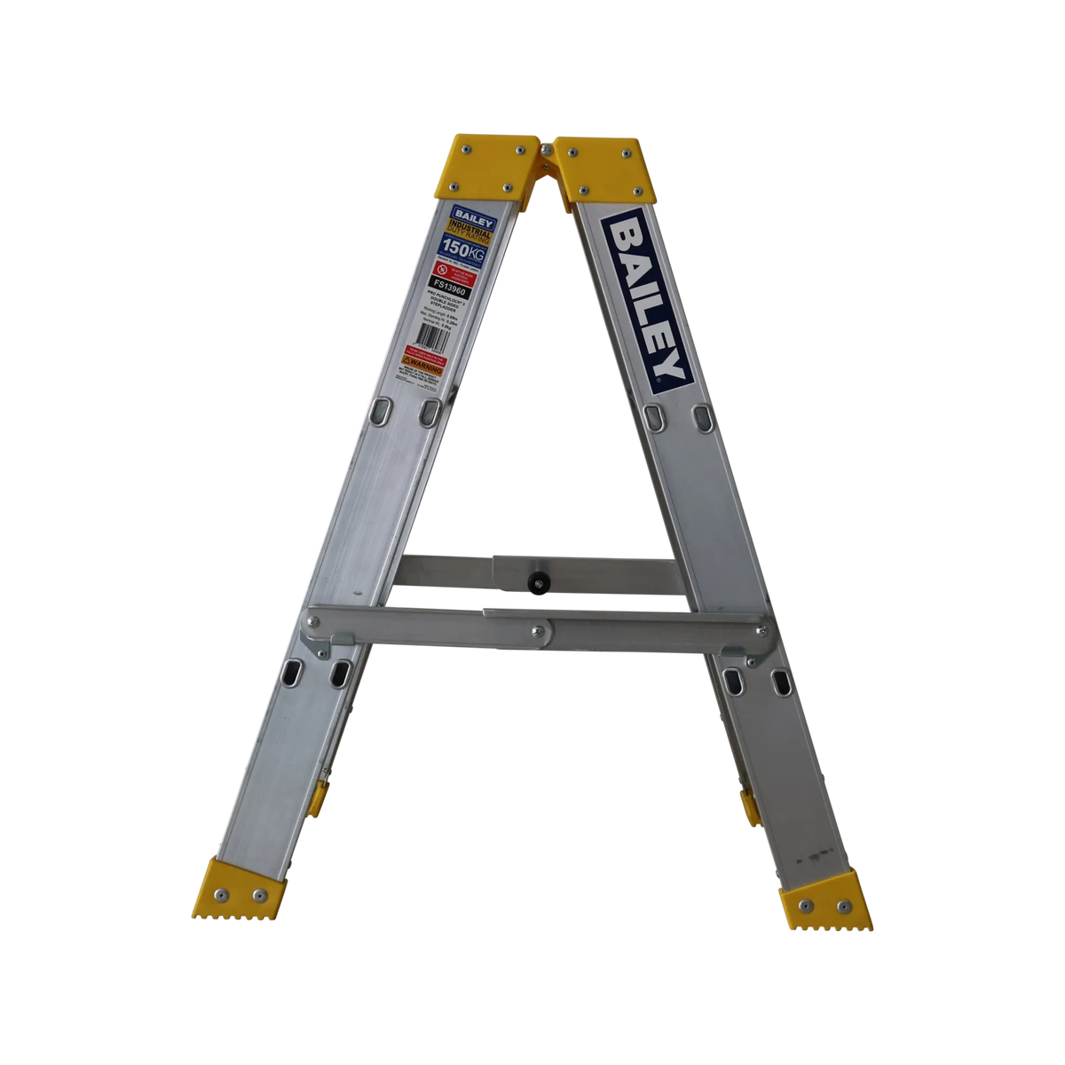 Bailey Pro Punchlock Double Sided Aluminium Ladder 150kg Industrial 3 Step