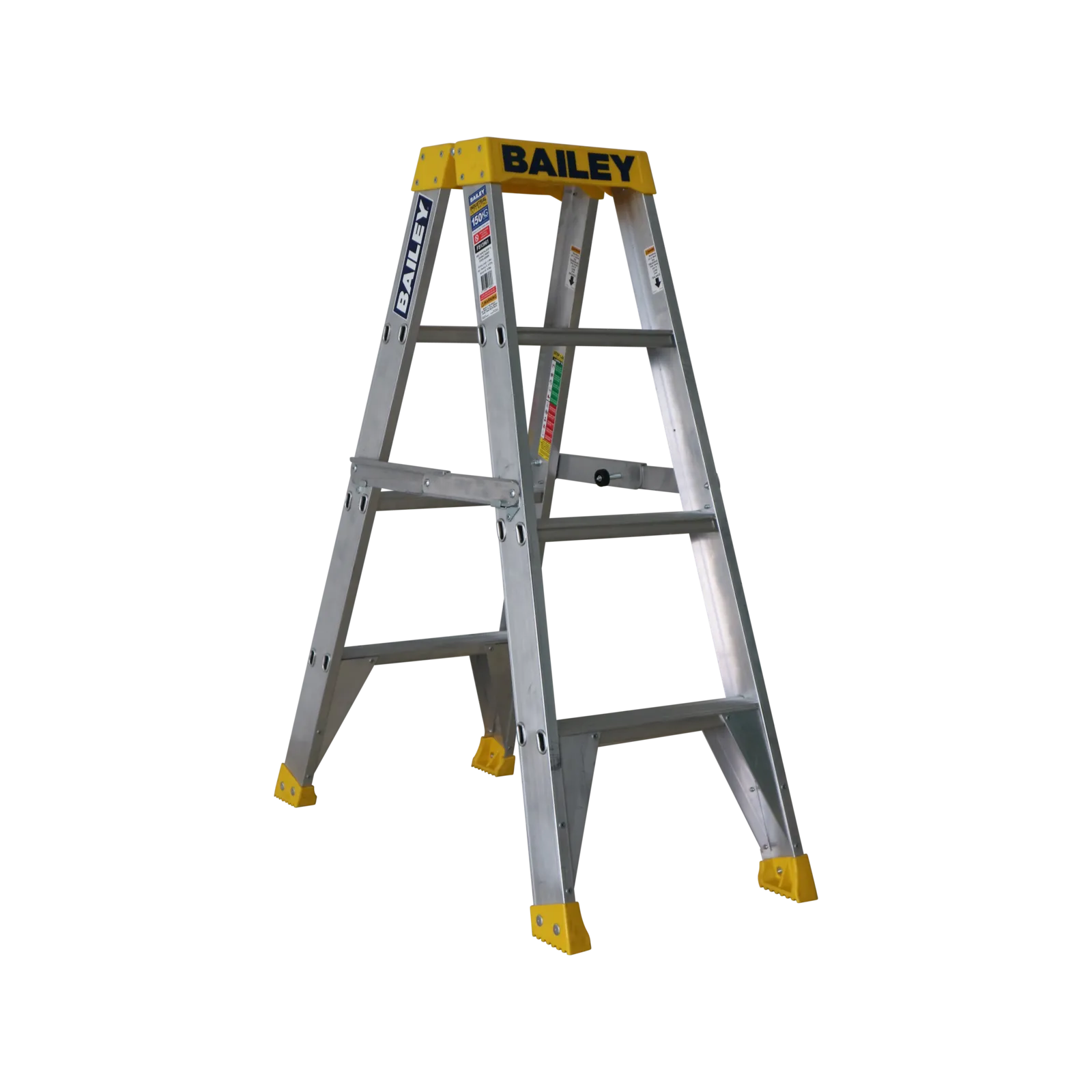 Bailey Pro Punchlock Double Sided Aluminium Ladder 150kg Industrial 4 Step
