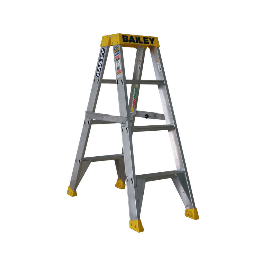 Bailey Pro Punchlock Double Sided Aluminium Ladder 150kg Industrial 4 Step