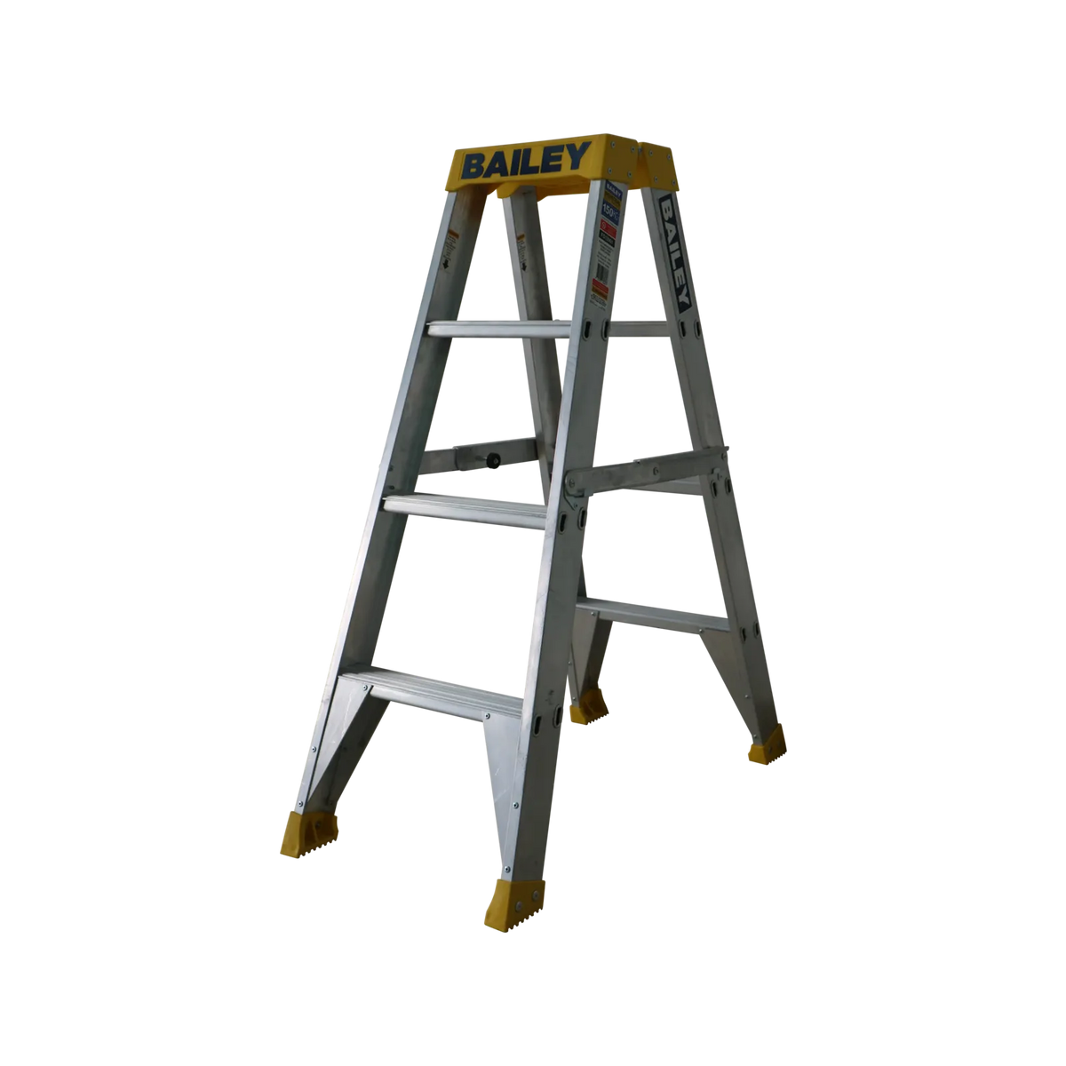 Bailey Pro Punchlock Double Sided Aluminium Ladder 150kg Industrial 4 Step