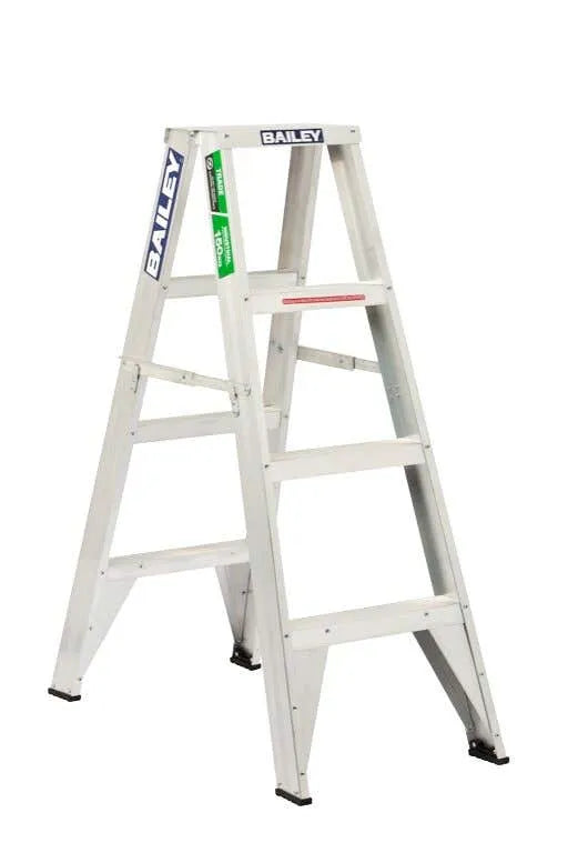 Bailey Trade Aluminium Double Sided Ladder 150kg Industrial