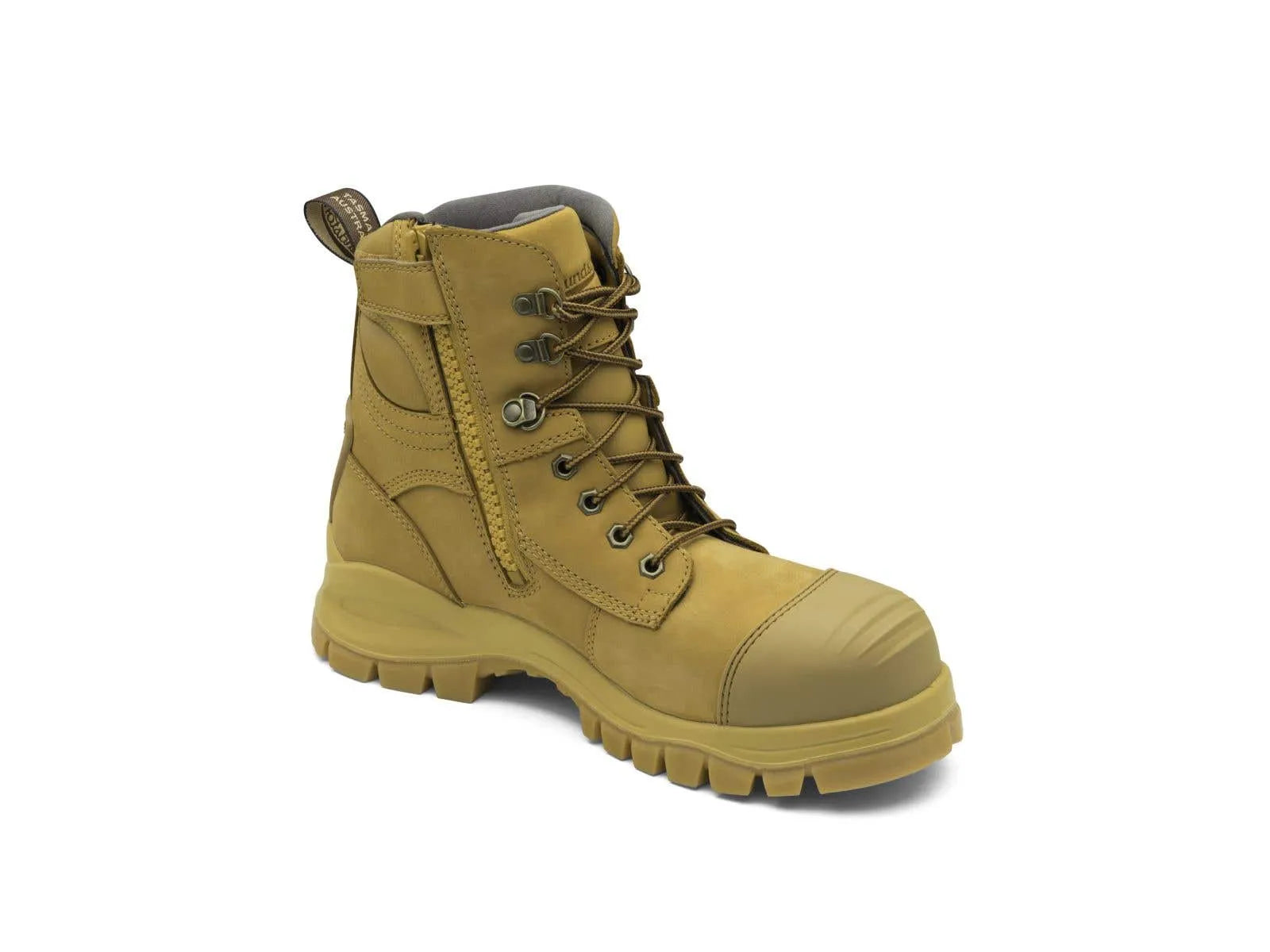 Blundstone 992 Nubuck Water Resistant Lace Up/Zip Ankle Safety Boot