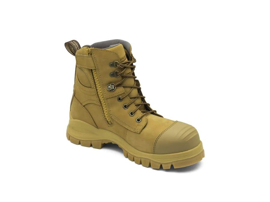 Blundstone 992 Nubuck Water Resistant Lace Up/Zip Ankle Safety Boot