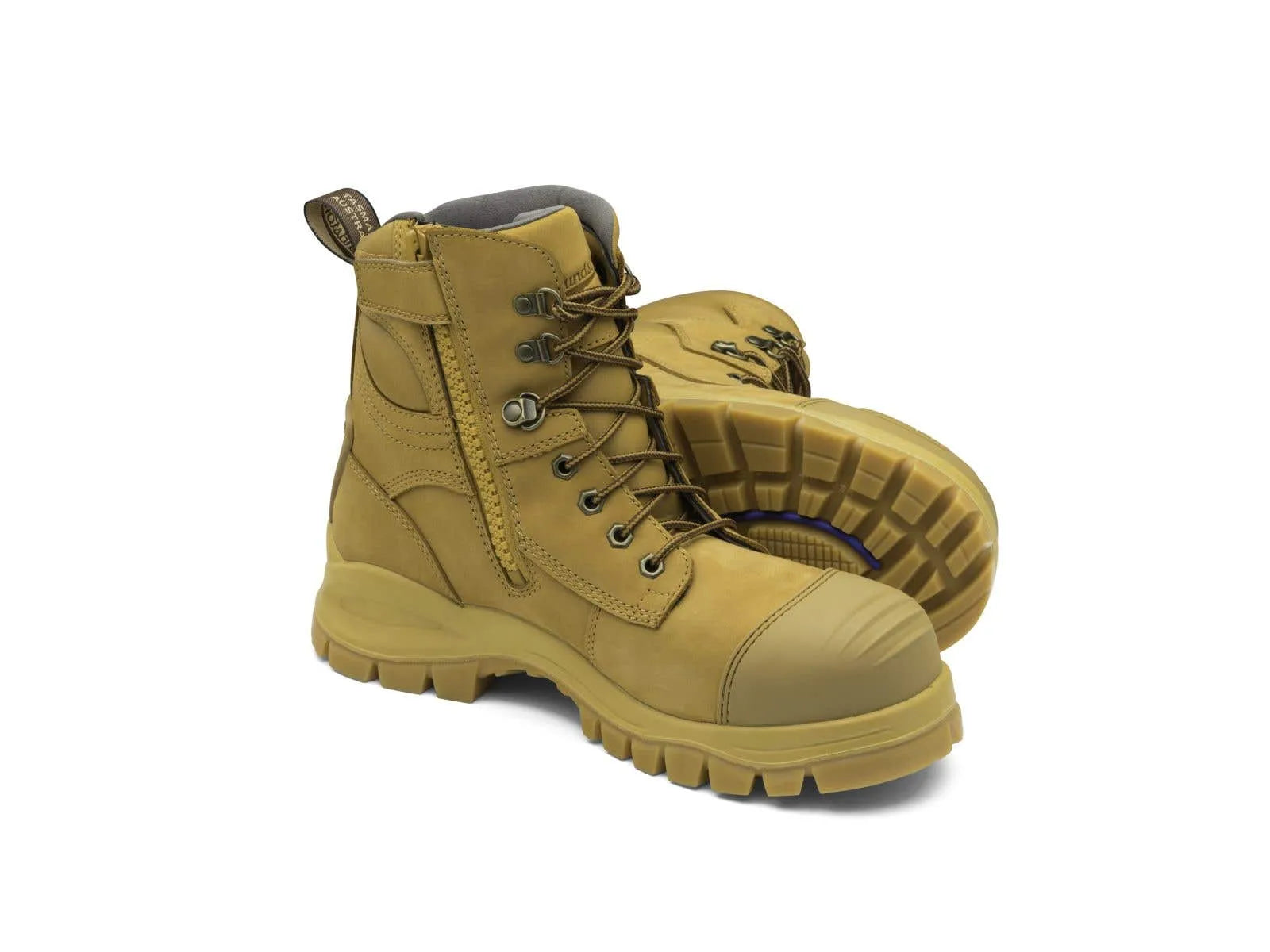 Blundstone 992 Nubuck Water Resistant Lace Up/Zip Ankle Safety Boot