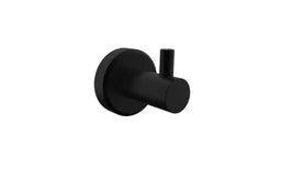 Bolera Robe Hook Round & Square Plates Black
