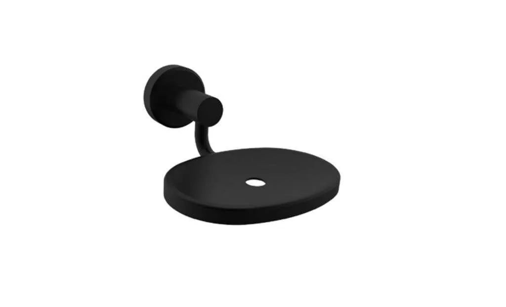 Bolera Soap Basket Round & Square Plates Black