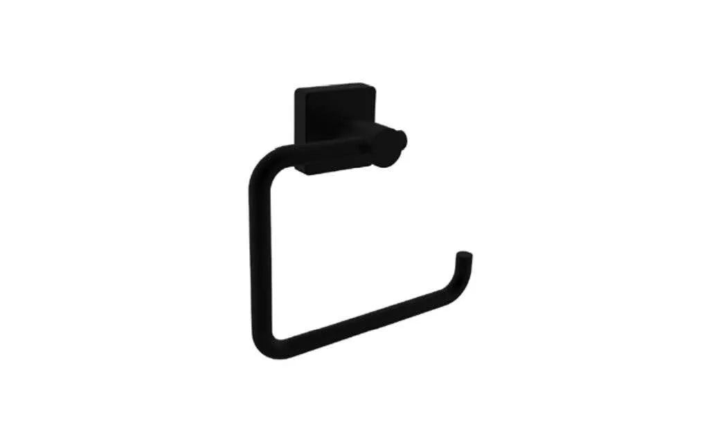 Bolera Toilet Roll Holder Round & Square Plates Black