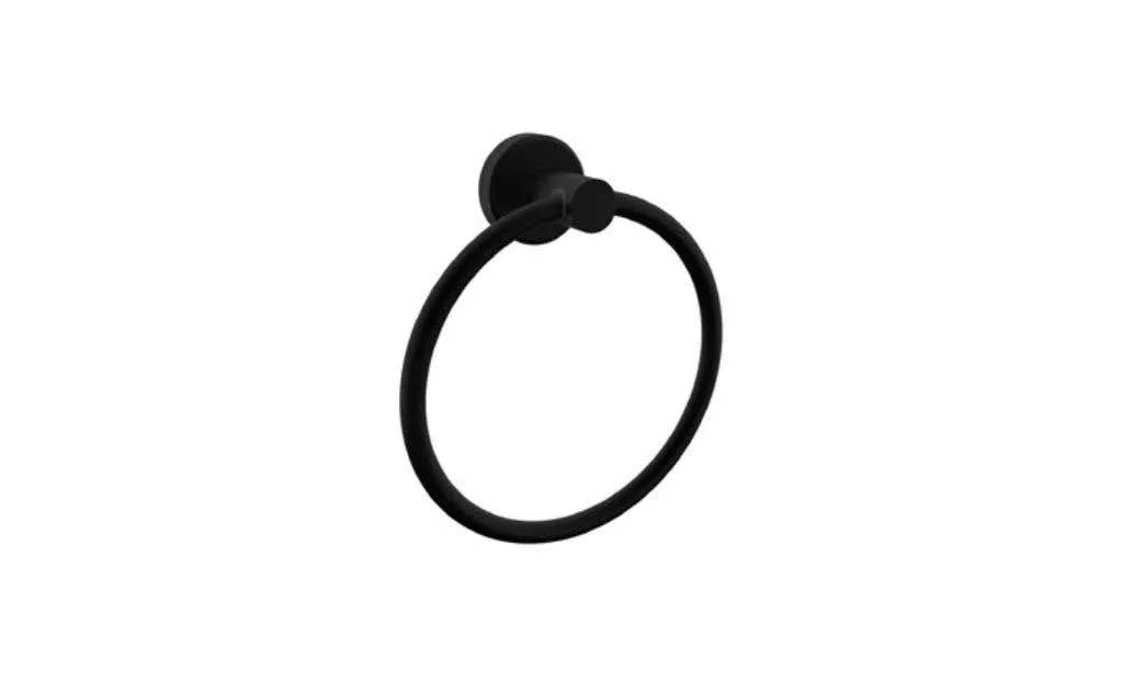 Bolera Towel Holder Round & Square Plates Black