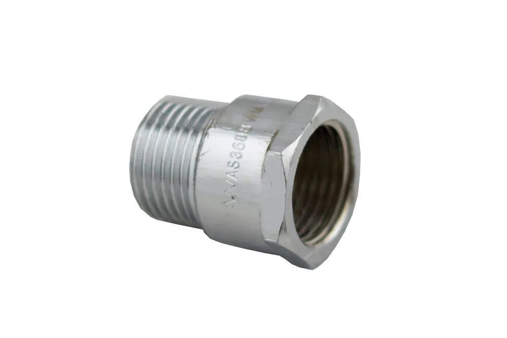 Brasshards Adaptor Male & Female Chrome 20mm