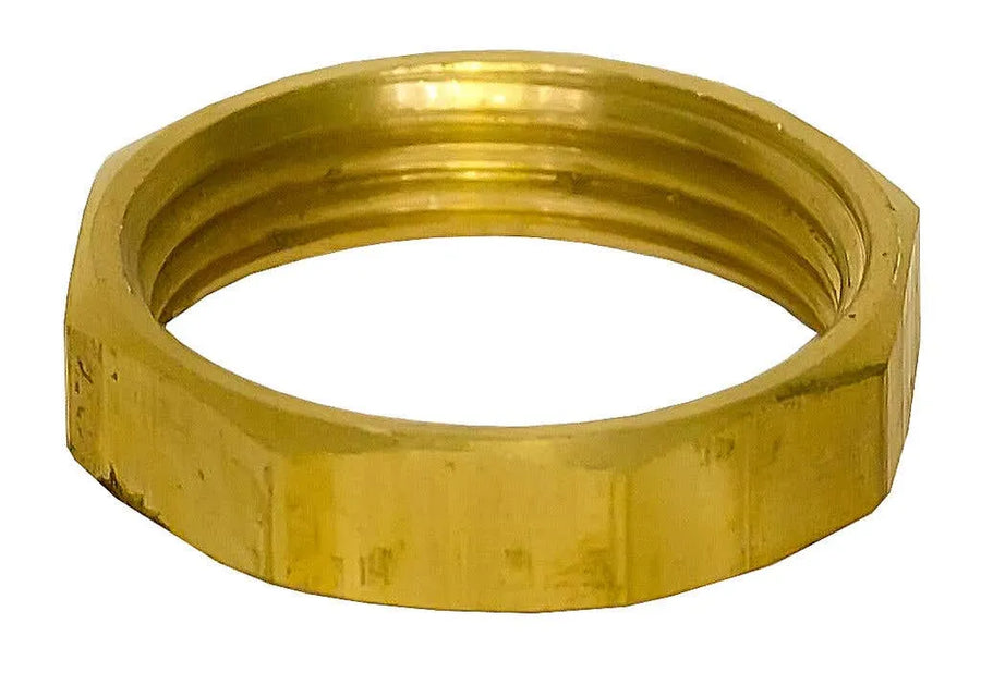Brasshards Backnut Hex Brass 15mm