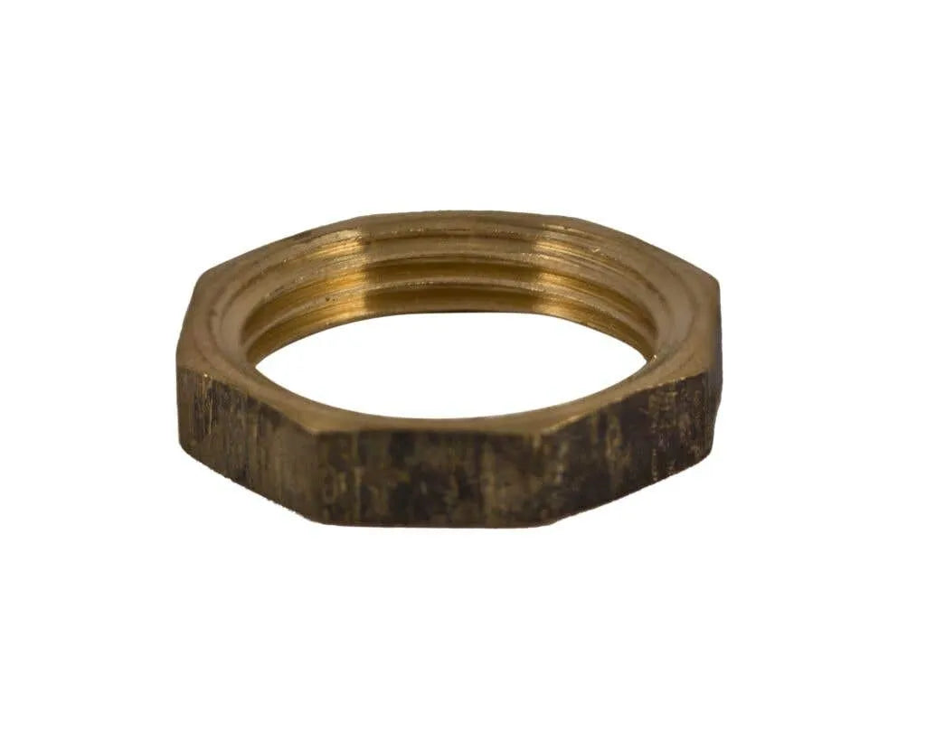 Brasshards Backnut Hex Brass 25mm
