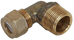 Brasshards Elbow Nylon Compression/Male Olive Brass 20 x 15mm