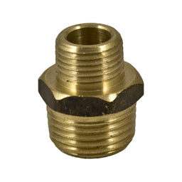 Brasshards Hex Nipple Brass 15 x 10mm