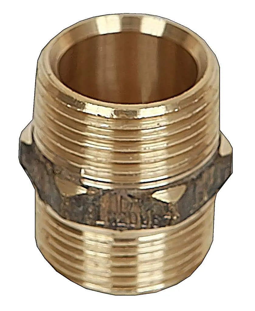 Brasshards Nipple Hex Brass 6mm