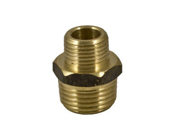 Brasshards Nipple Hex Red Brass 10 x 6mm