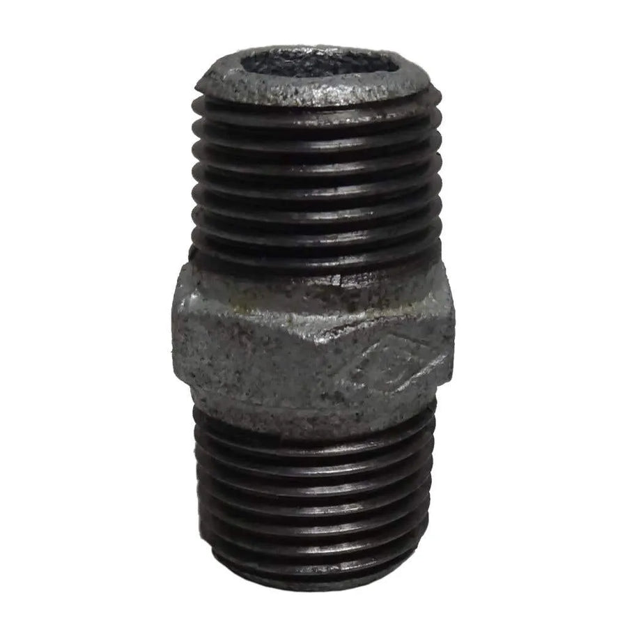 Brasshards Nipple Hexagon Galvanised 15mm