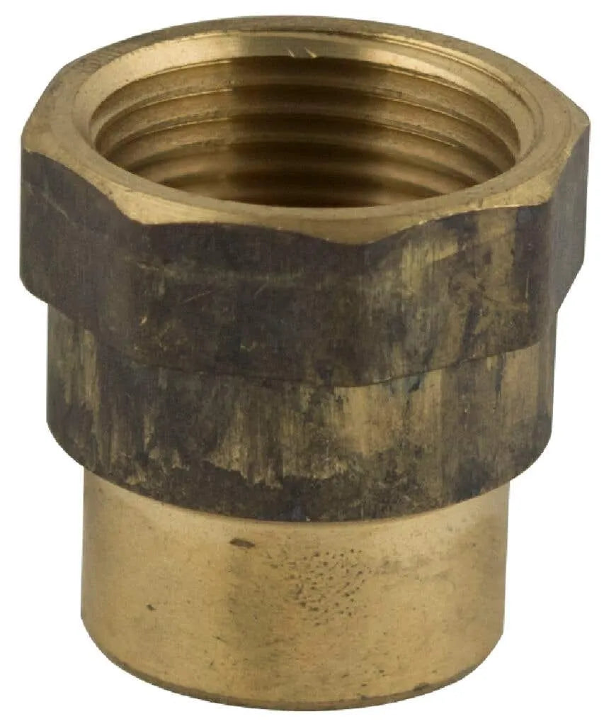 Brasshards Socket Hex Red Brass 10 x 6mm