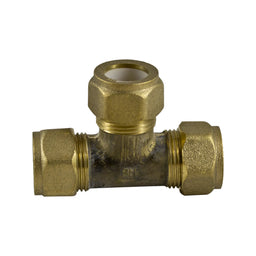Brasshards Tee Nylon Compression Olive Brass 20 x 20 x 20mm
