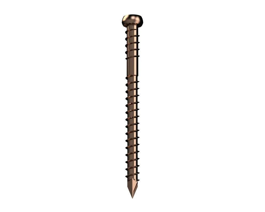 Bremick Decking Screw Trim Head Torx 20 Ultrafast Bronze 10g x 60mm - 100 Pack