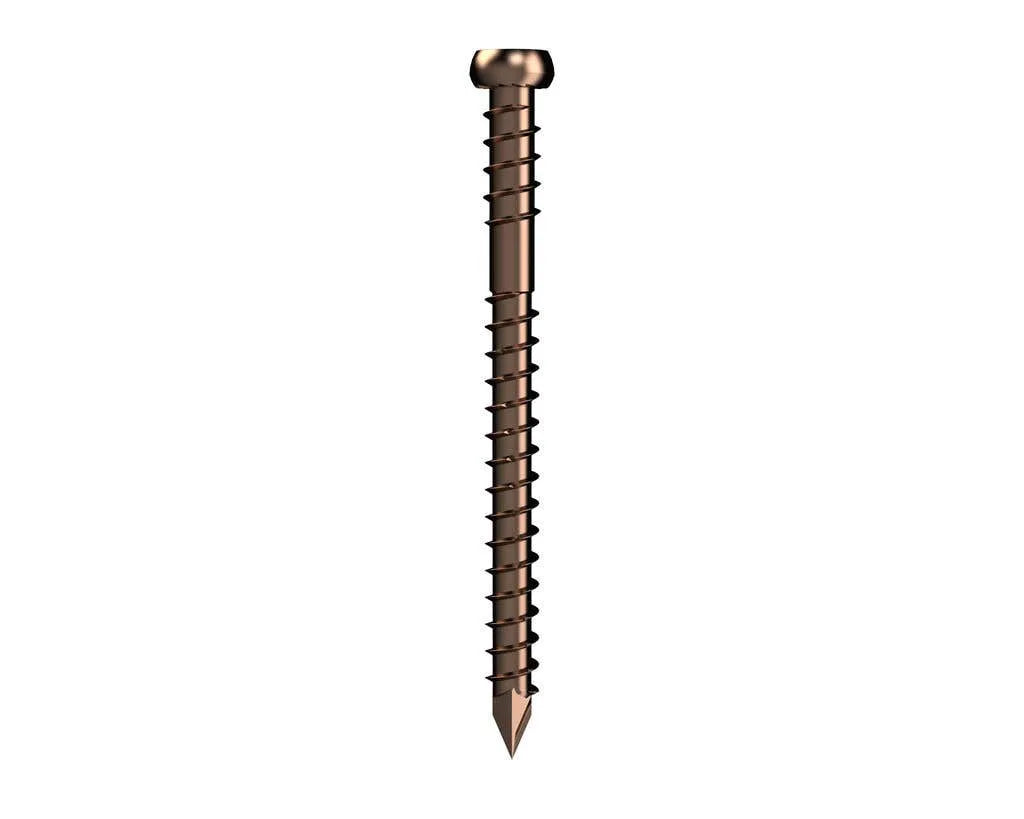Bremick Decking Screw Trim Head Torx 20 Ultrafast Bronze 10g x 60mm - 500 Pack