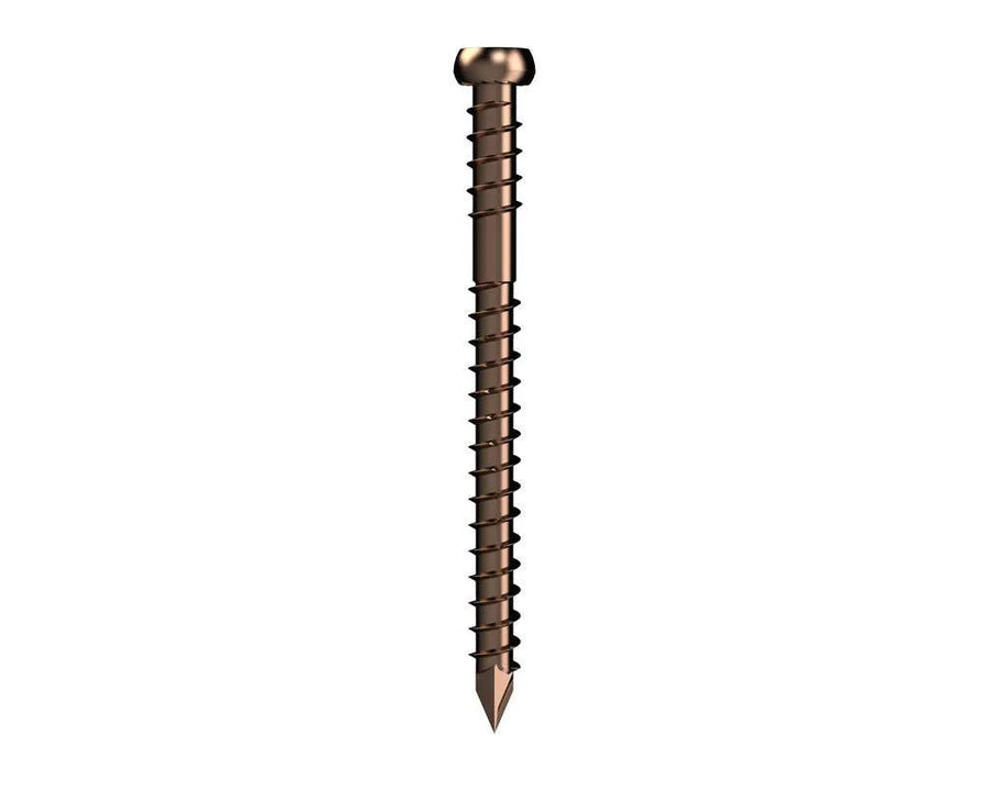Bremick Decking Screw Trim Head Torx 20 Ultrafast Bronze 10g x 60mm - 500 Pack