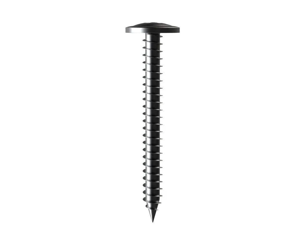 Bremick Screw Button Head Needle Point C3 Galv 8g x 30mm - 100 Pack