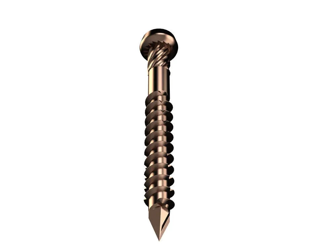 Bremick UltraFast Trim Head Decking Screw T20 SS304 Bronze 10g x 50mm - 100 Pack
