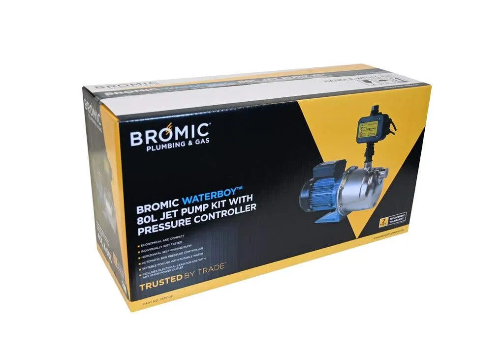 Bromic Waterboy 1.0kW 1.3HP Jet Pump with Controller 80L